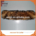 real fur natural color top quality raccoon skin fur collar for jacket